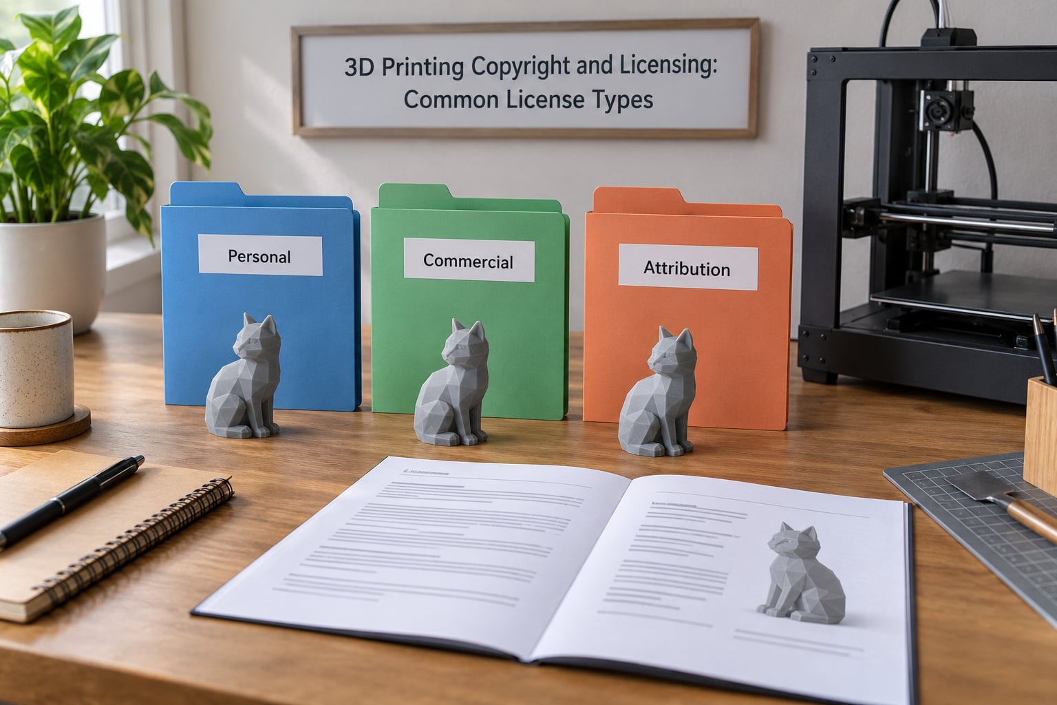 3D Printing Copyright and Licensing: Common License Types