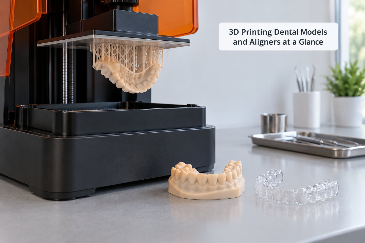 3D Printing Dental Models and Aligners at a Glance