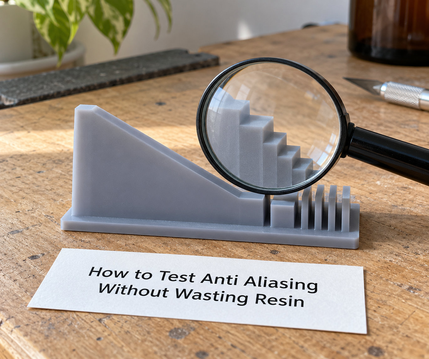 How to Test Anti Aliasing Without Wasting Resin