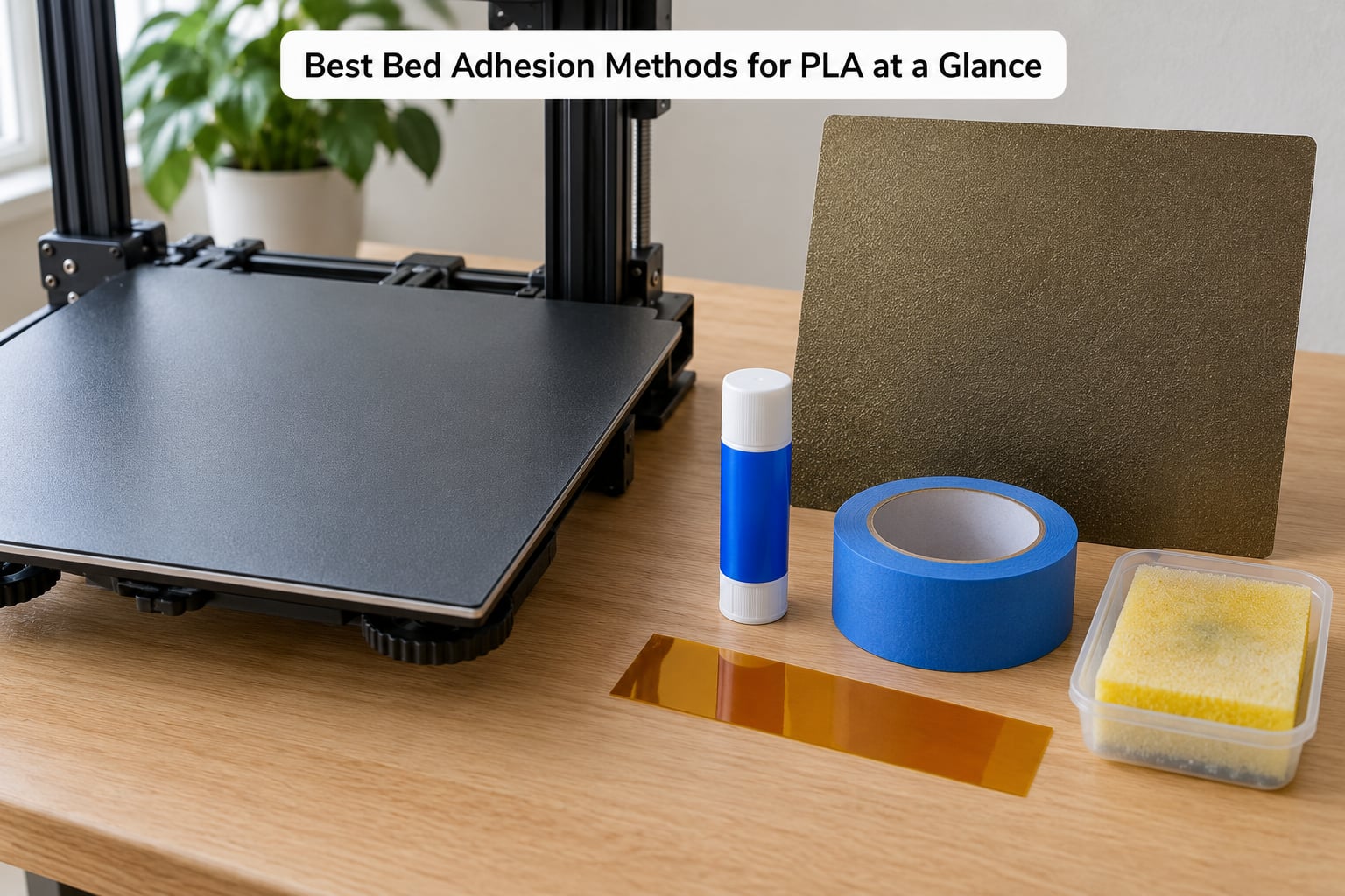 Best Bed Adhesion Methods for PLA at a Glance