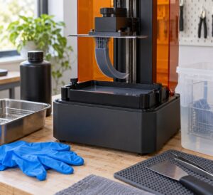 how to print flexible resin parts