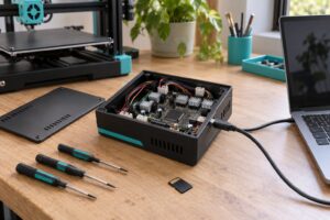 how to flash firmware on a 3d printer safely