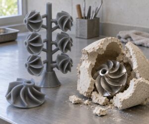 investment casting with 3d printed wax patterns