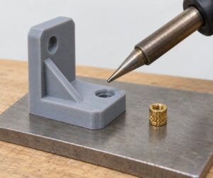 how to add threaded inserts to 3d prints