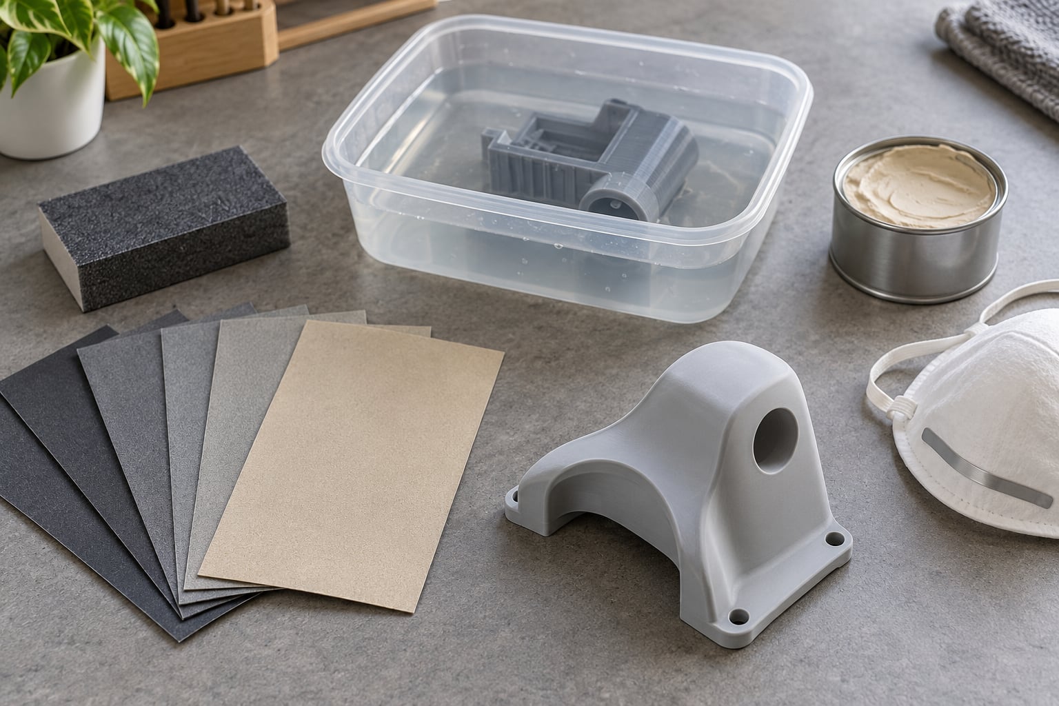 how to sand 3d prints smooth