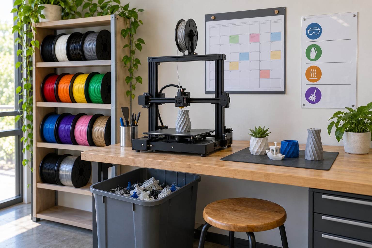 makerspace etiquette and shared printer rules