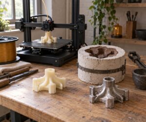 how to 3d print lost pla casting parts