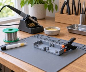 how to weld 3d printed parts with a soldering iron