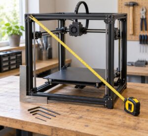 how to square a 3d printer frame