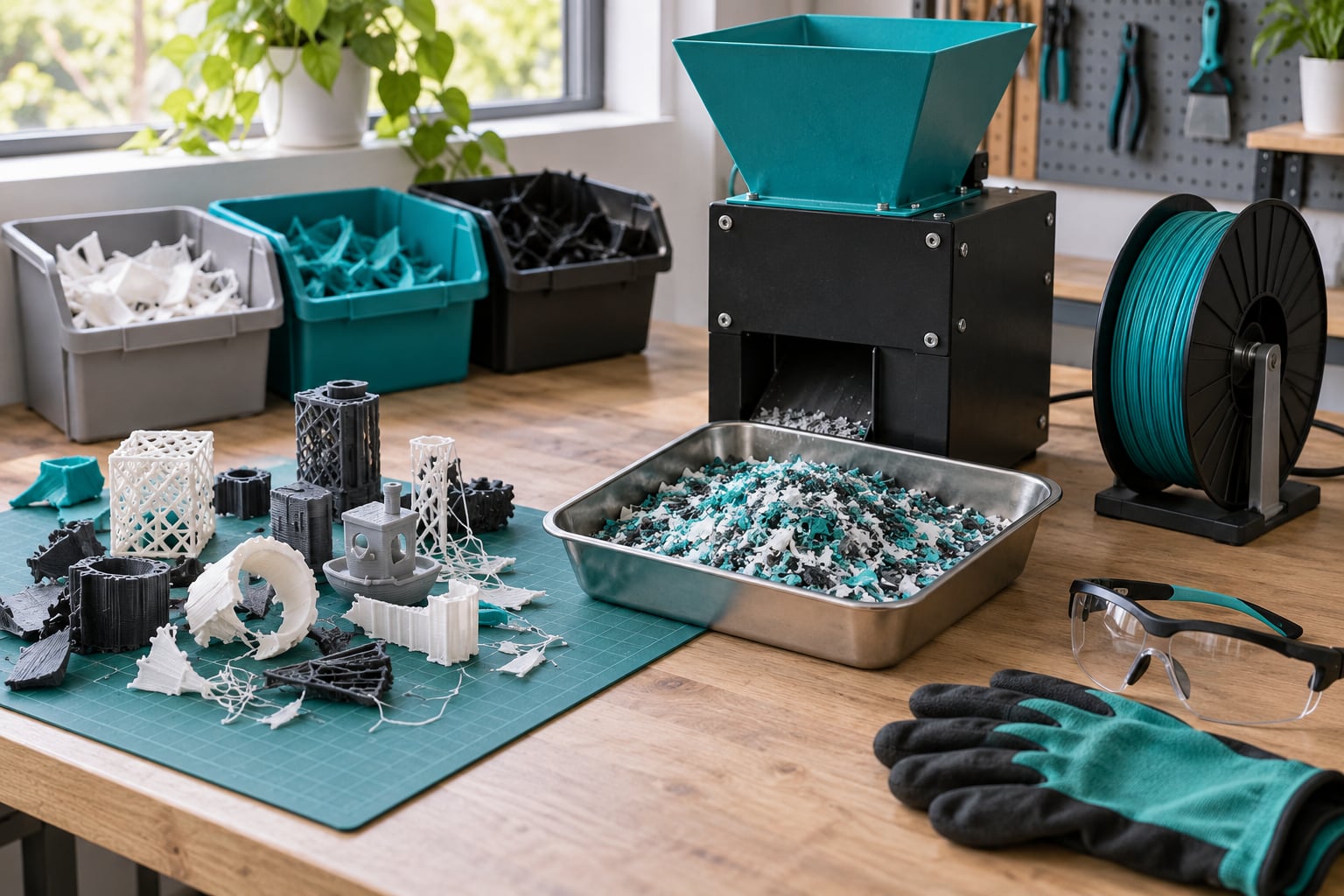how to recycle failed 3d prints at home