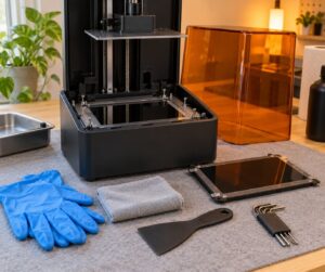 how to repair a damaged lcd screen on a resin printer