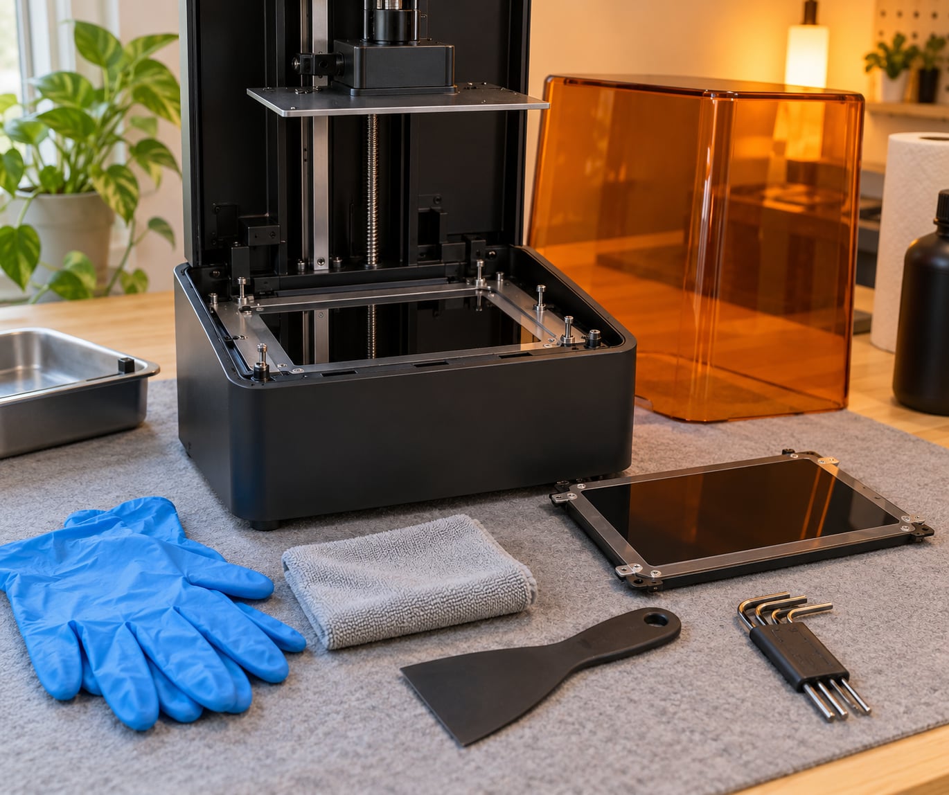 how to repair a damaged lcd screen on a resin printer