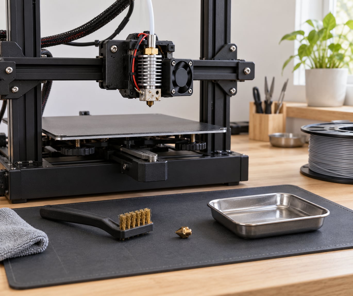 3d printer nozzle clogged how to clean