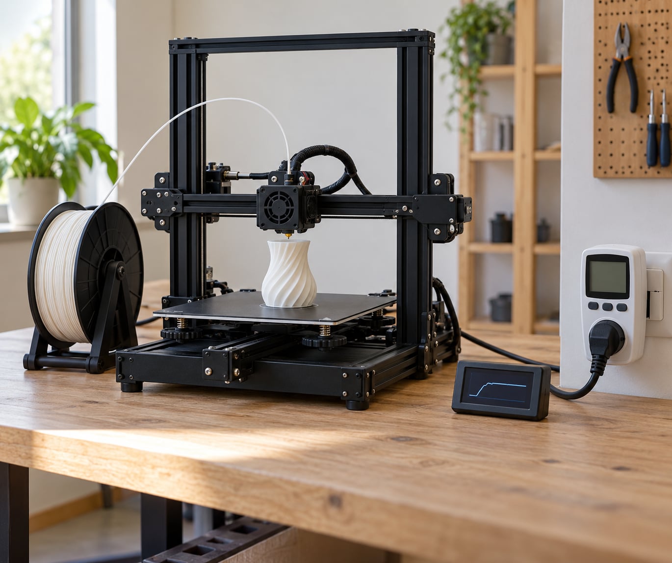 how much electricity does a 3d printer use