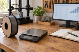 how to weigh and track filament usage