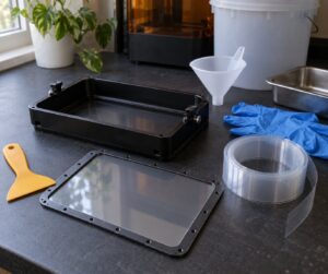 how to clean a resin vat safely