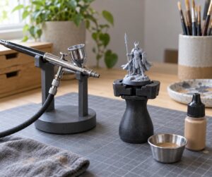 how to prime and airbrush 3d printed miniatures