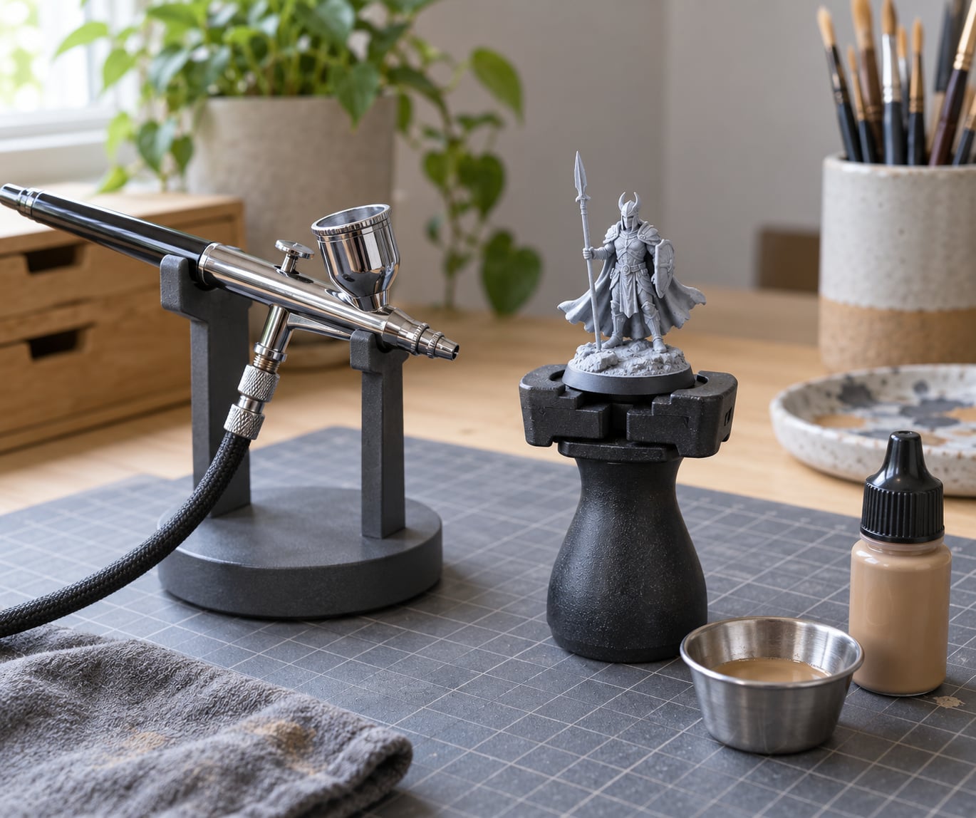 how to prime and airbrush 3d printed miniatures