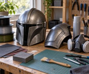 how to print wearable props and smooth them
