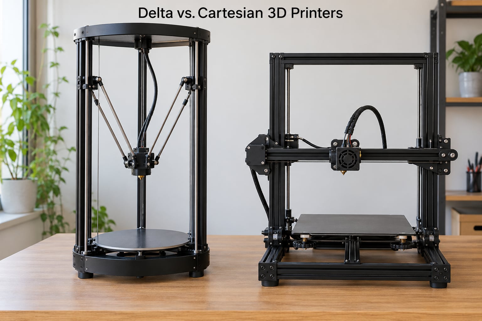 Delta vs. Cartesian 3D Printers