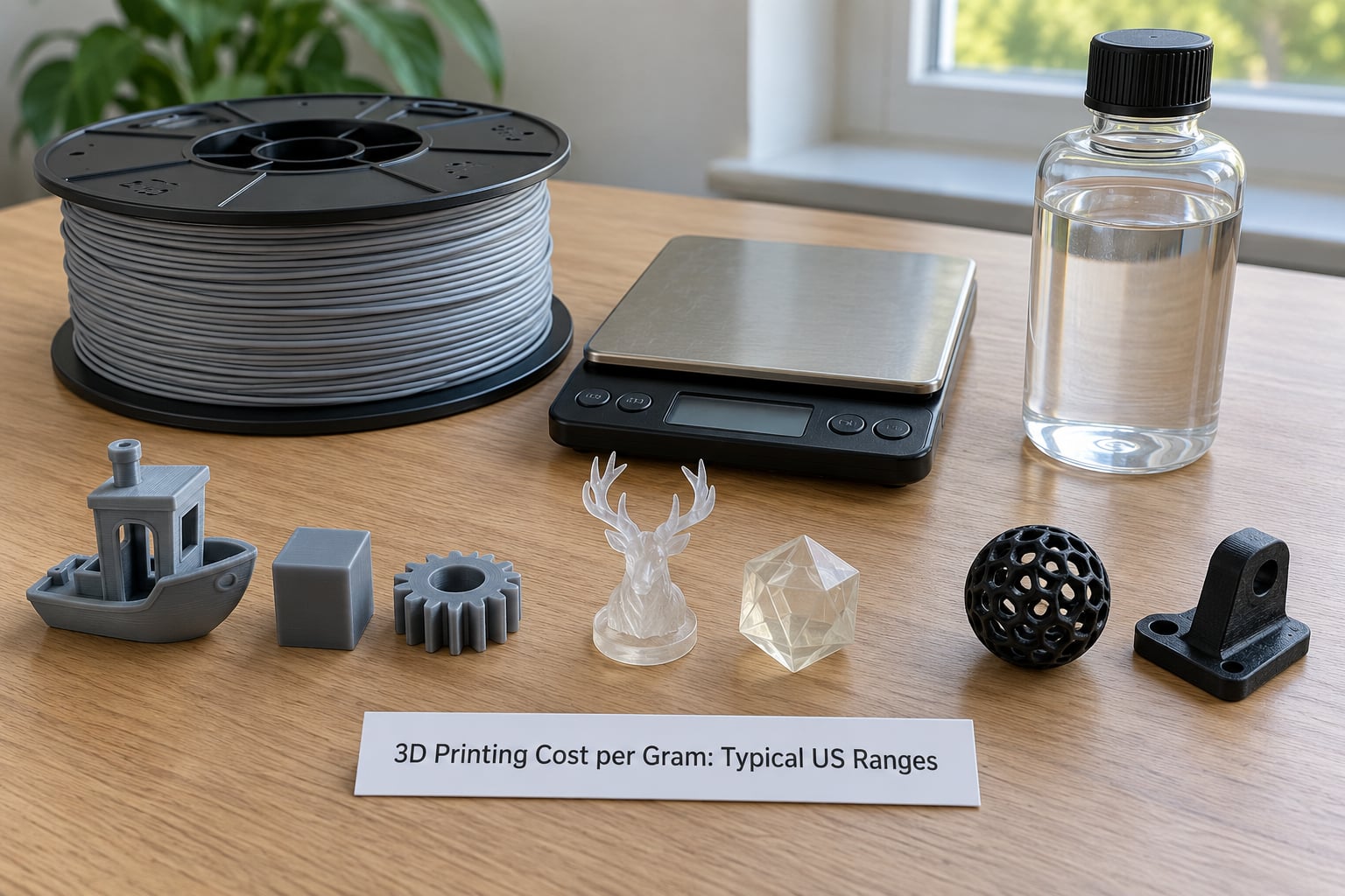 3D Printing Cost per Gram: Typical US Ranges