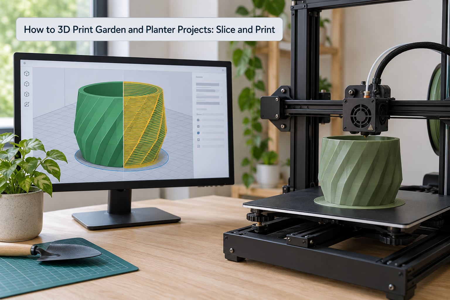 How to 3D Print Garden and Planter Projects: Slice and Print