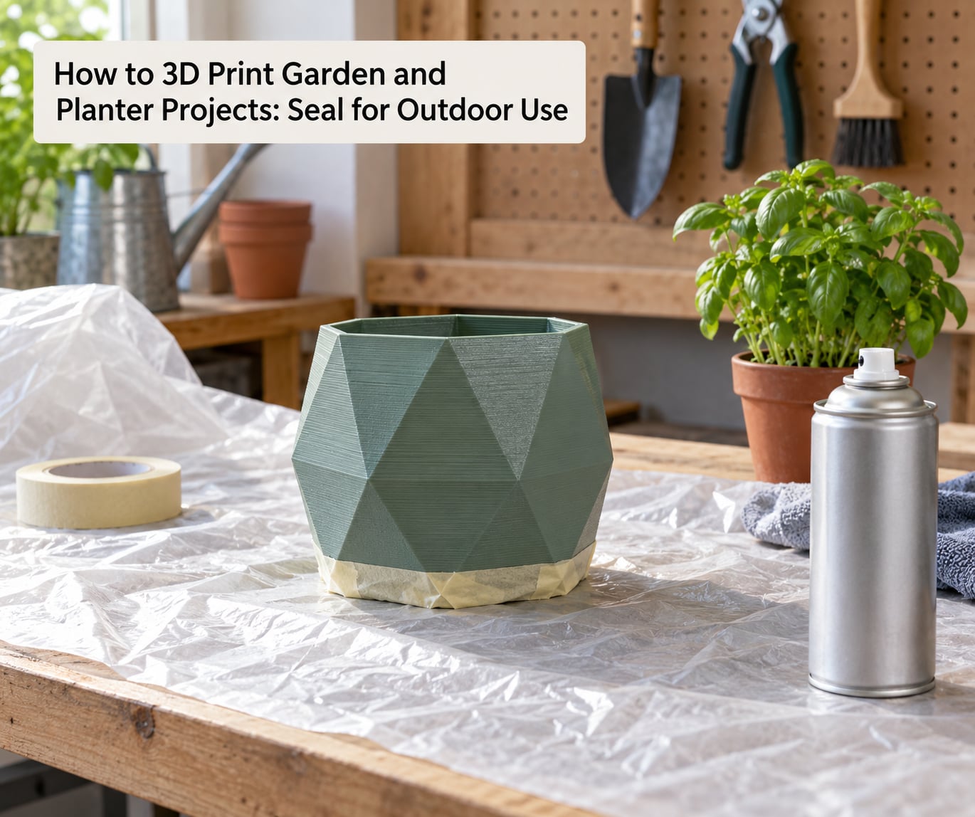 How to 3D Print Garden and Planter Projects: Seal for Outdoor Use