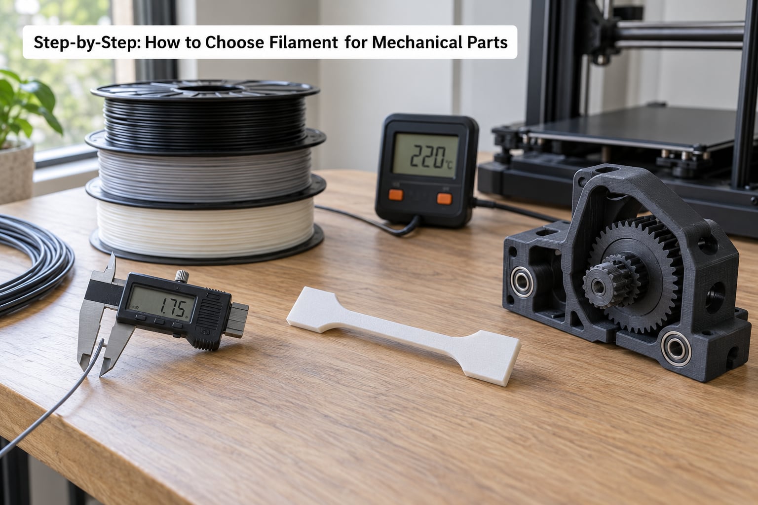 Step-by-Step: How to Choose Filament for Mechanical Parts