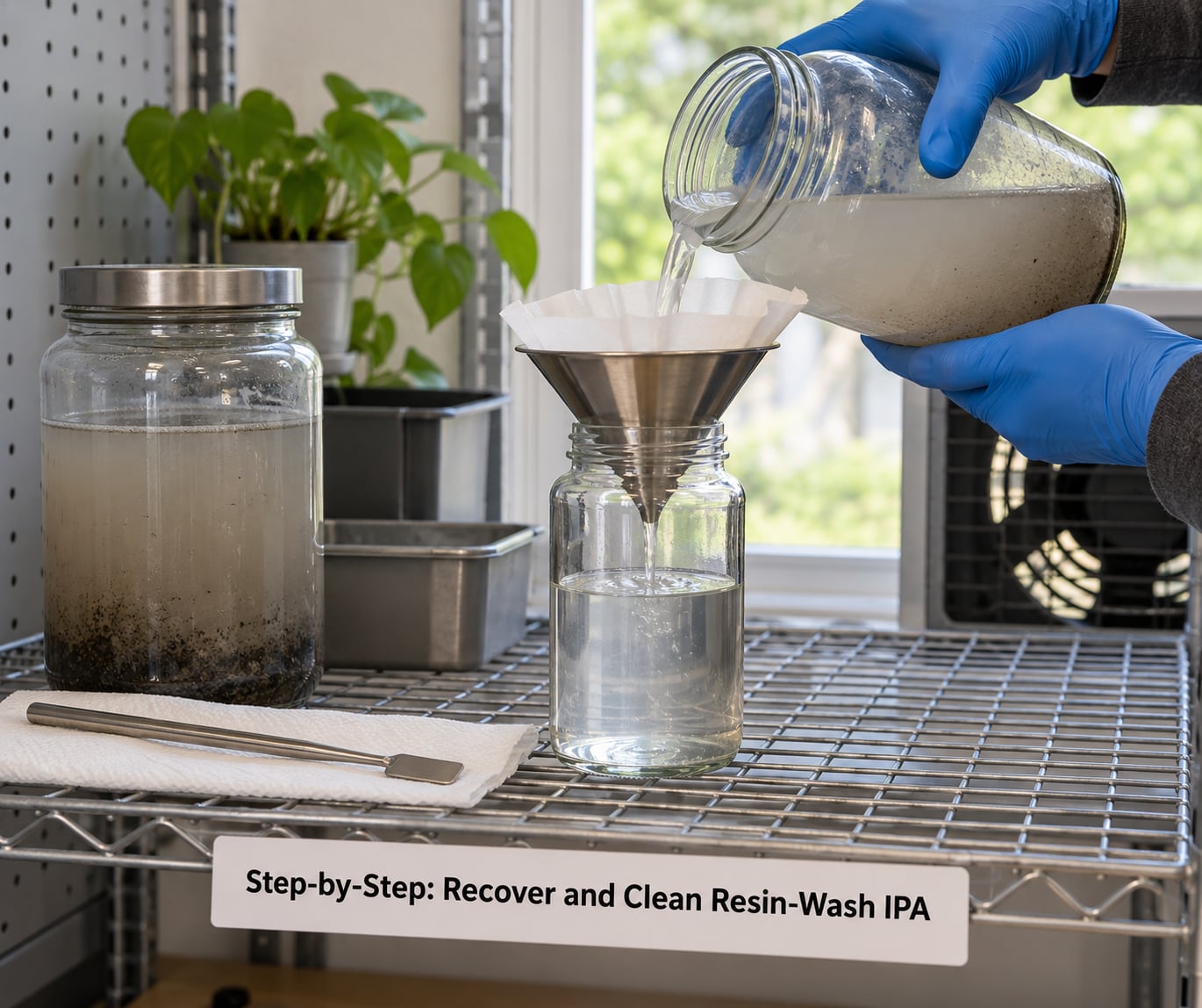 Step-by-Step: Recover and Clean Resin-Wash IPA
