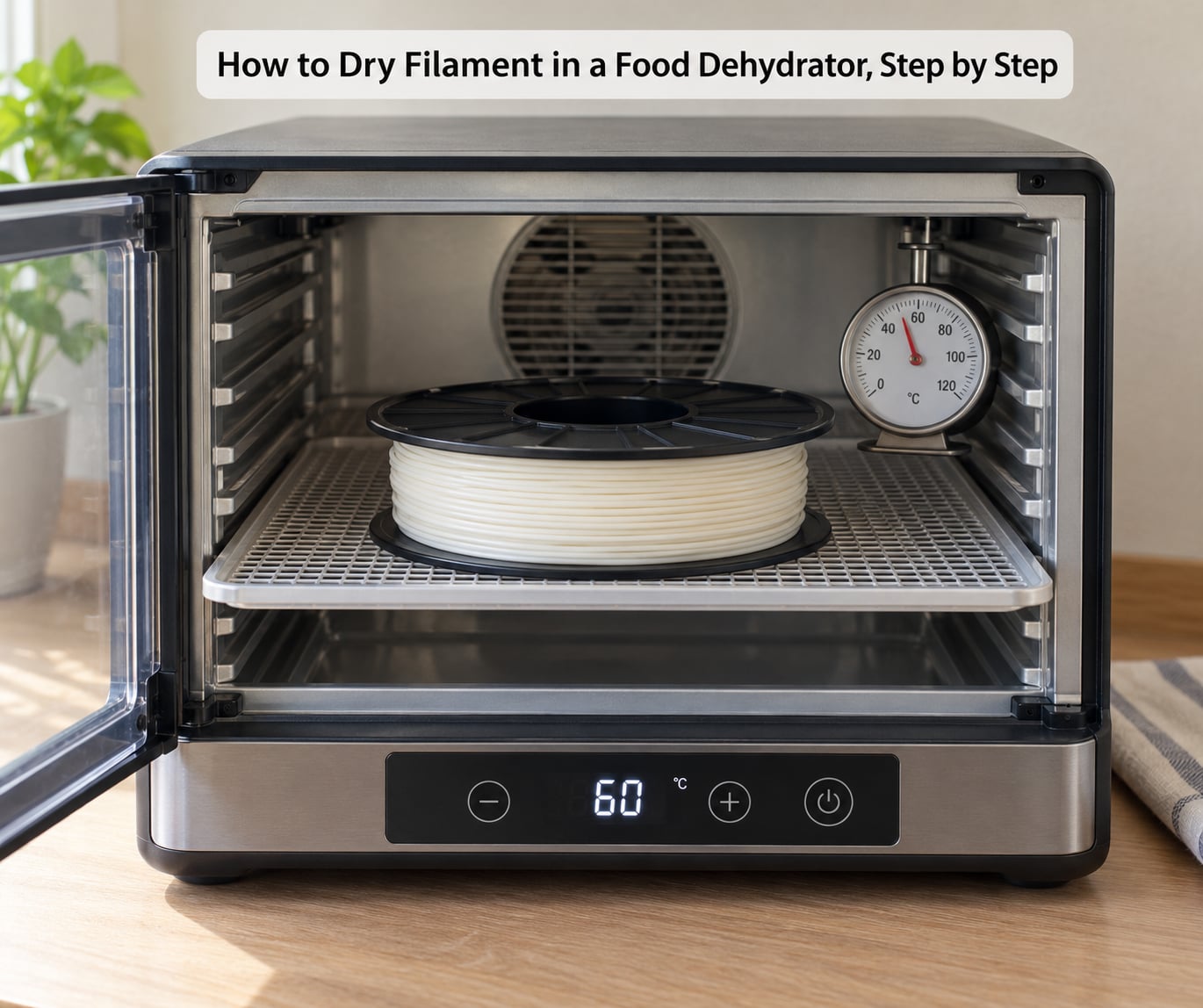 How to Dry Filament in a Food Dehydrator, Step by Step