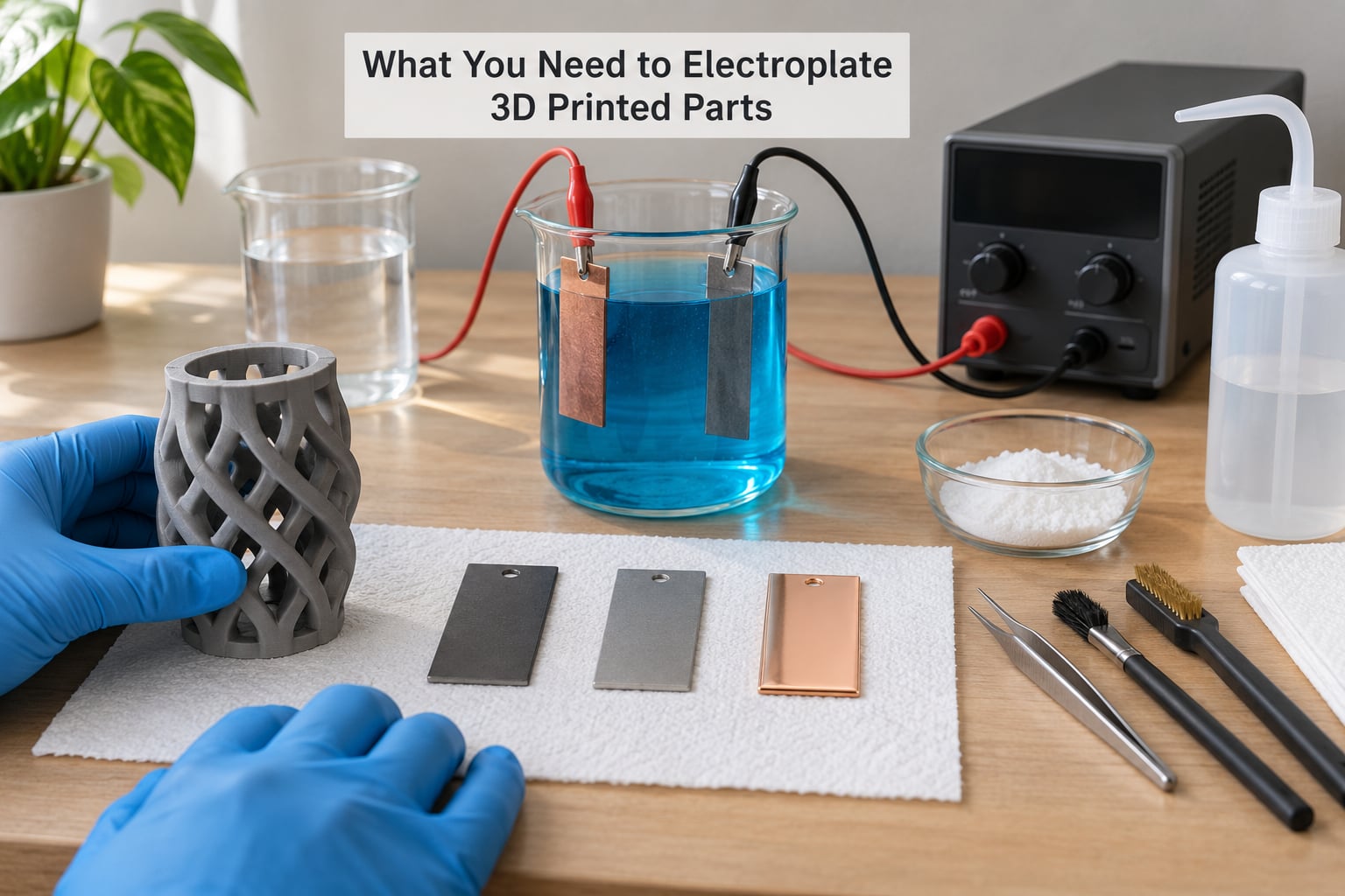 What You Need to Electroplate 3D Printed Parts