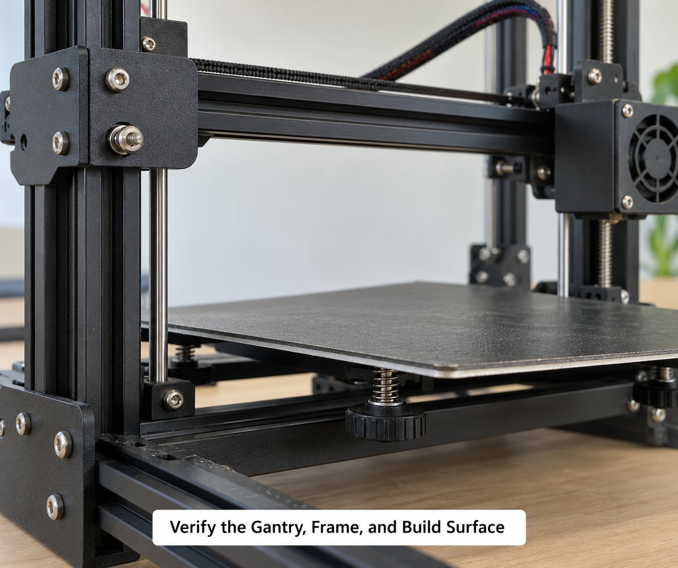 Verify the Gantry, Frame, and Build Surface