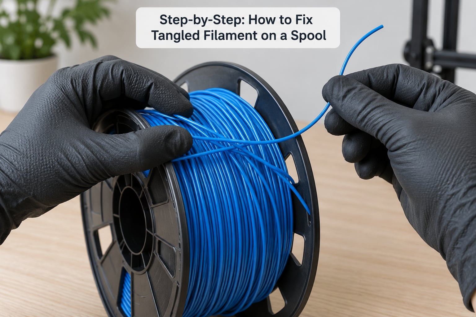 Step-by-Step: How to Fix Tangled Filament on a Spool