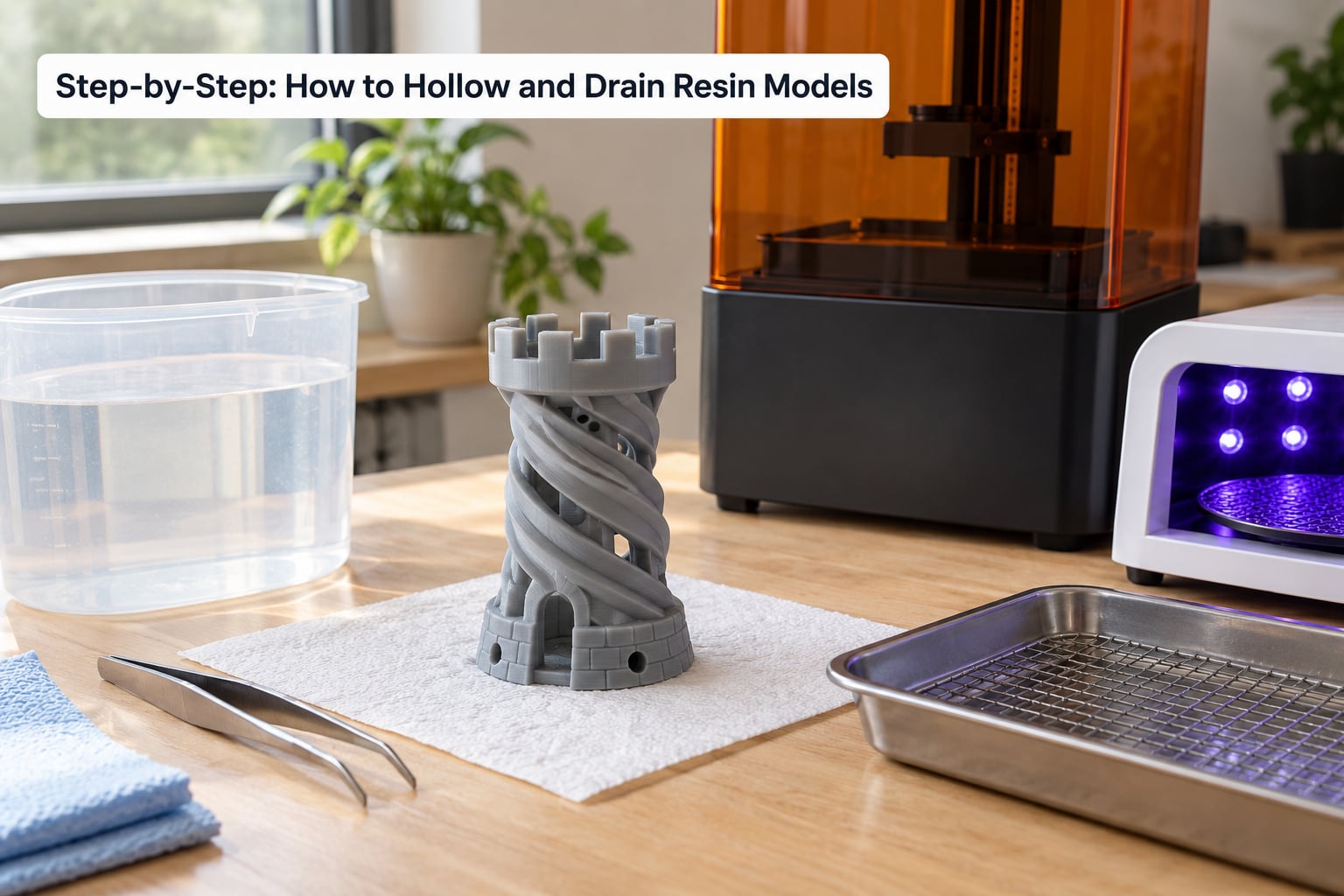 Step-by-Step: How to Hollow and Drain Resin Models