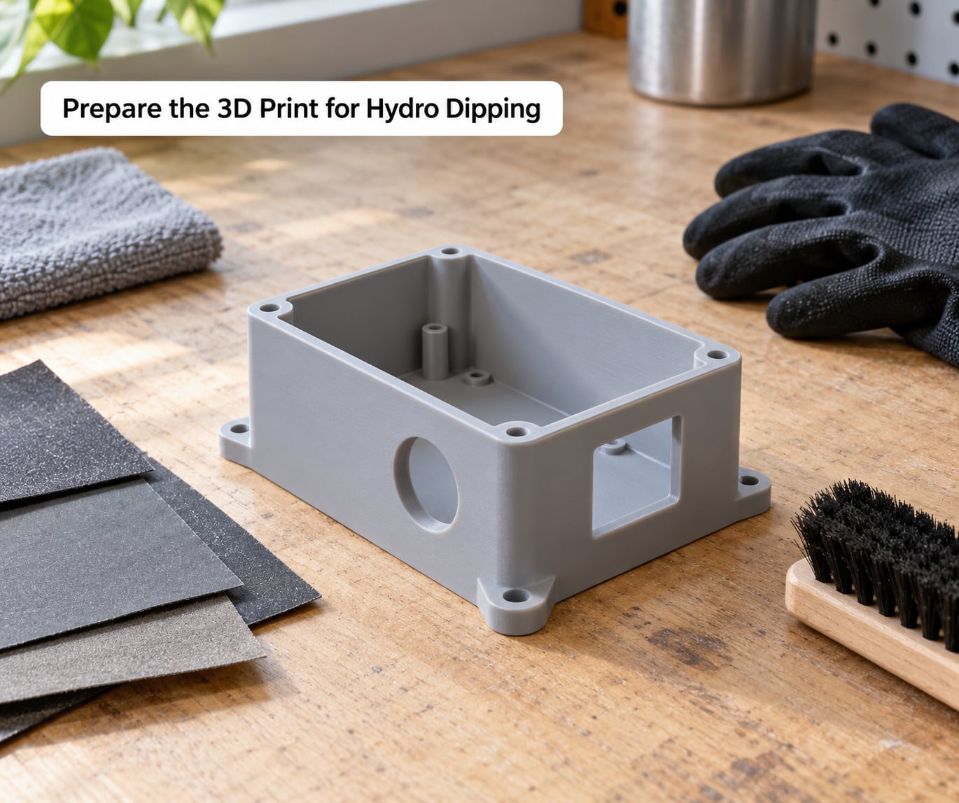 Prepare the 3D Print for Hydro Dipping