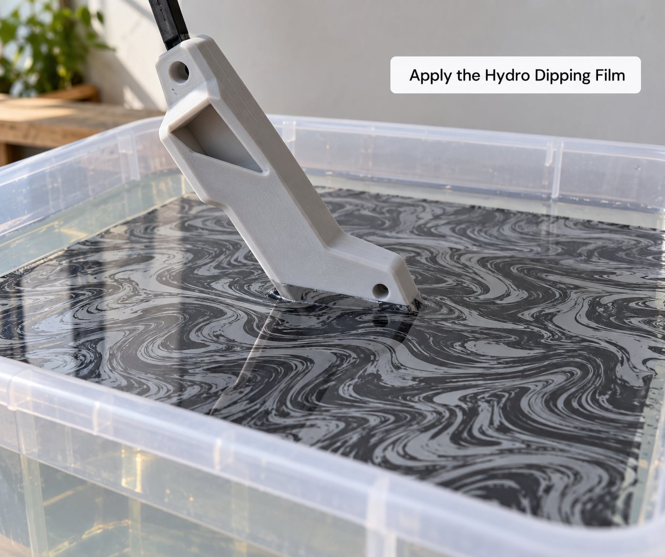 Apply the Hydro Dipping Film