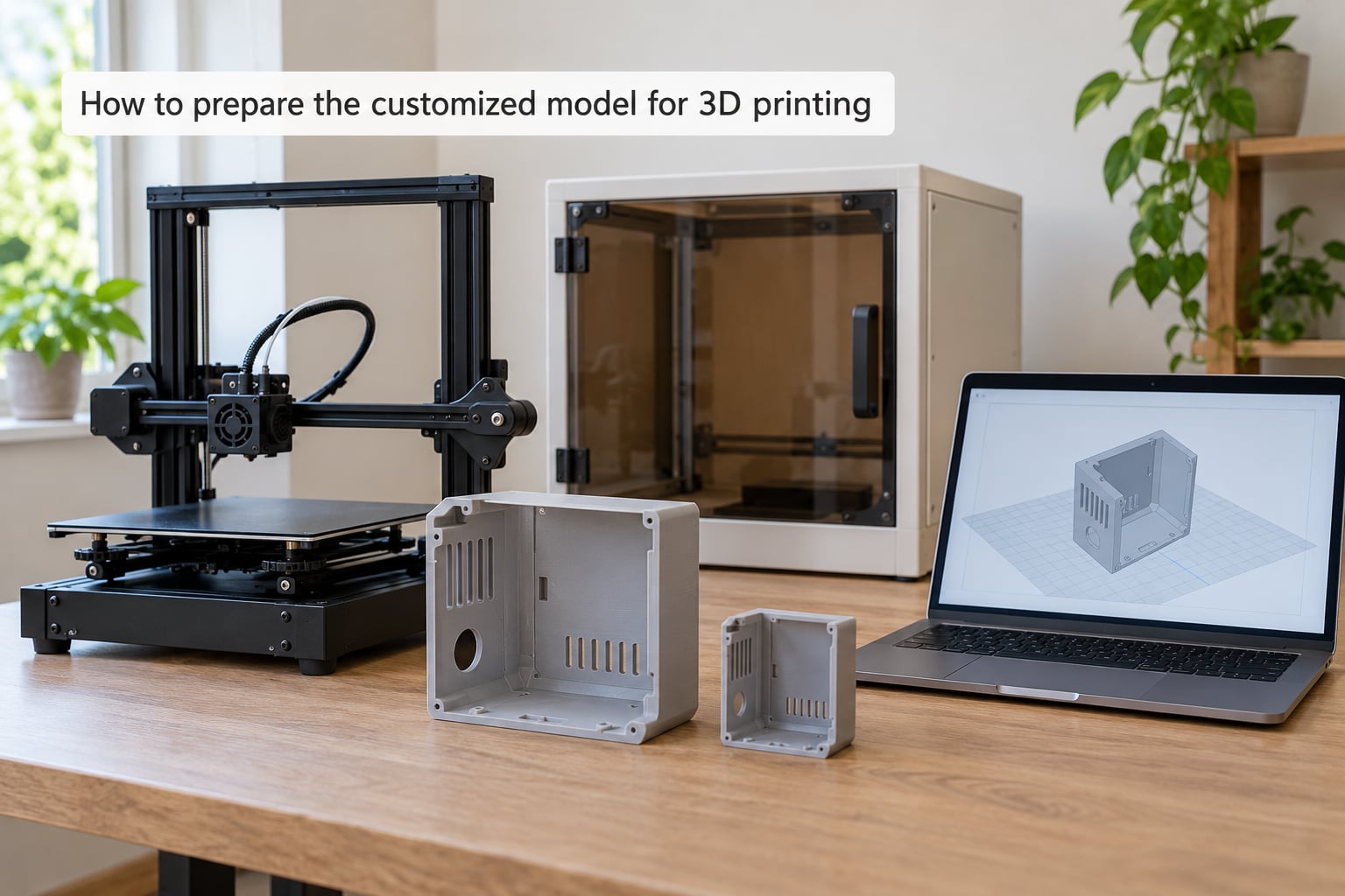 How to prepare the customized model for 3D printing