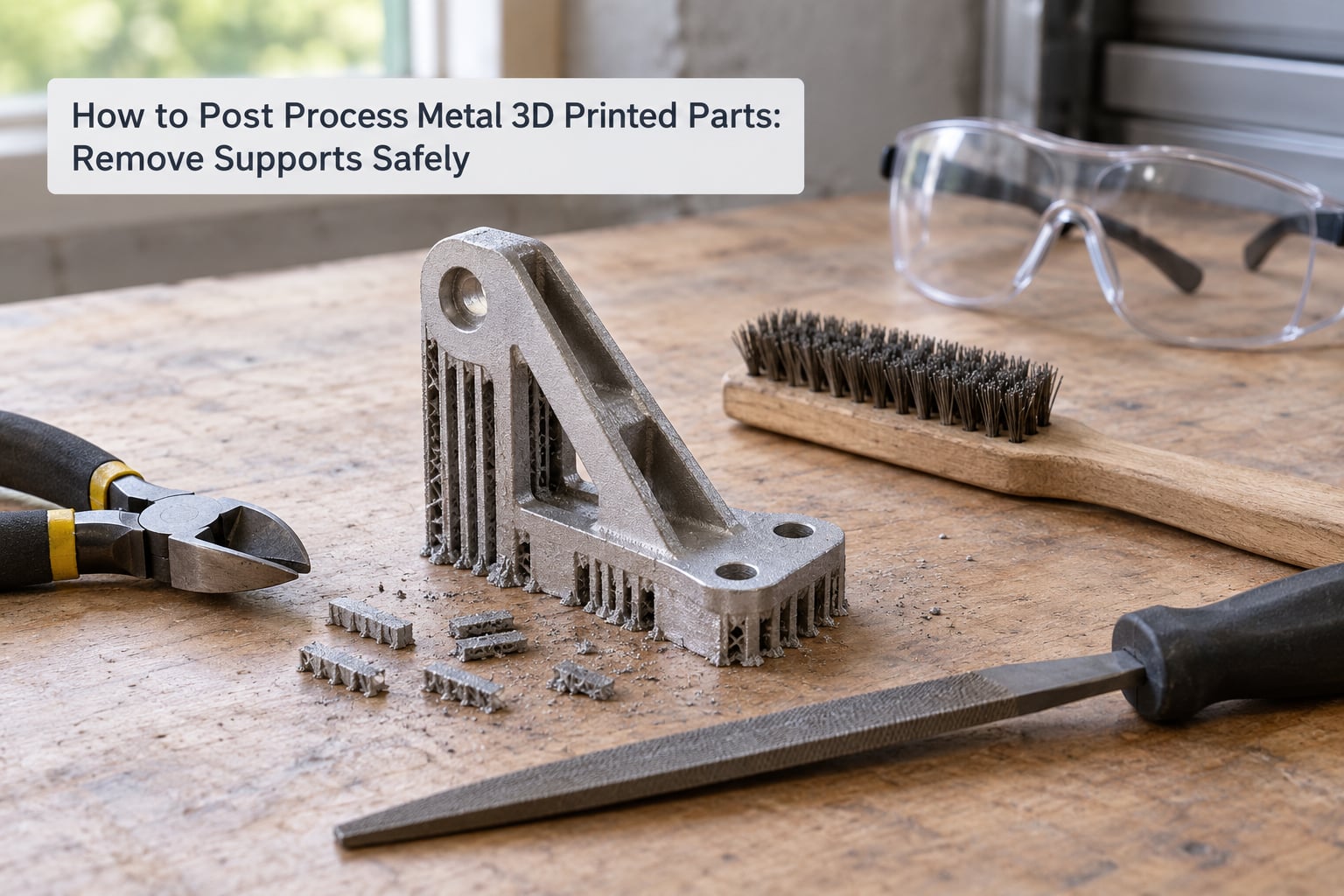 How to Post Process Metal 3D Printed Parts: Remove Supports Safely