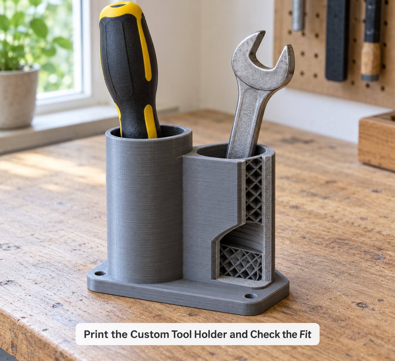 Print the Custom Tool Holder and Check the Fit