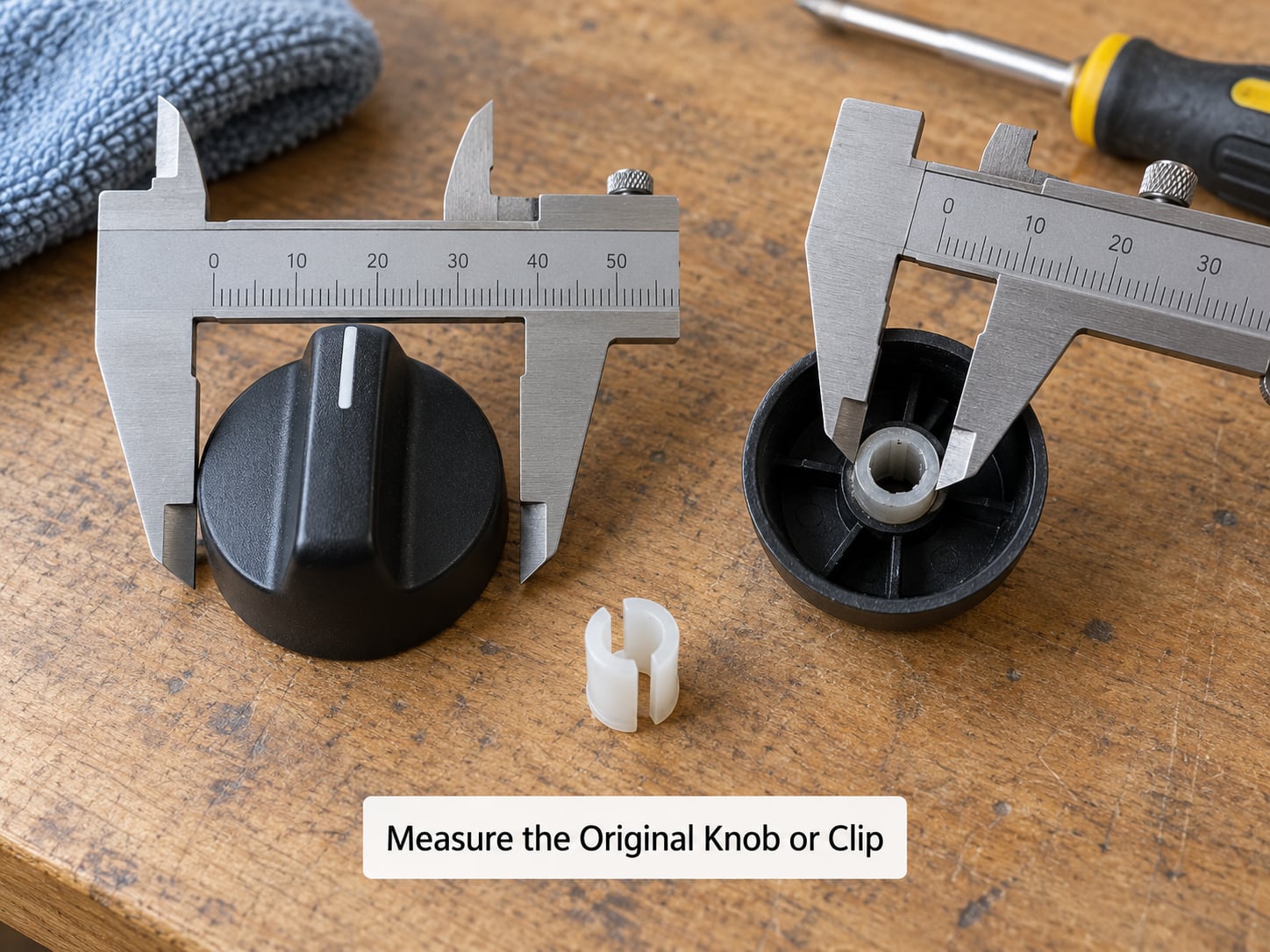 Measure the Original Knob or Clip