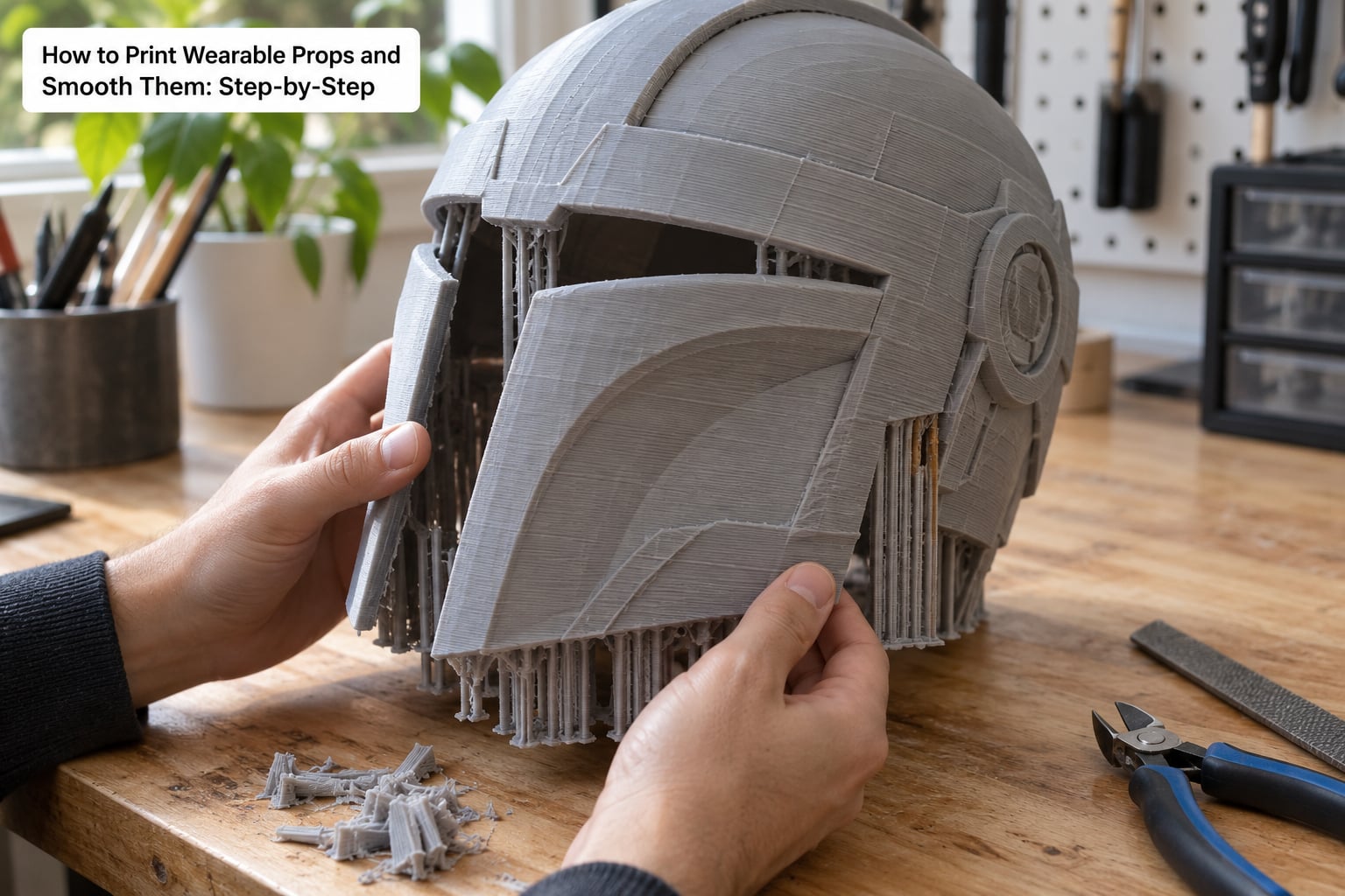 How to Print Wearable Props and Smooth Them: Step-by-Step