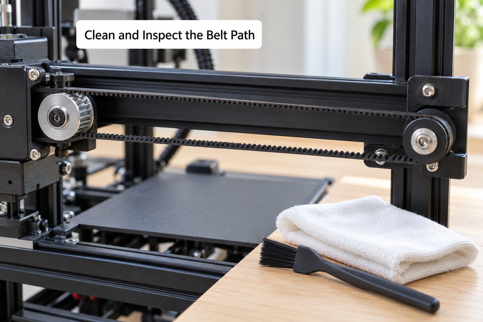 Clean and Inspect the Belt Path