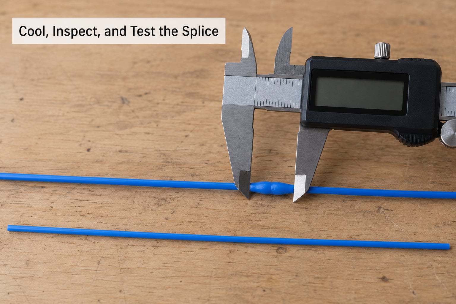 Cool, Inspect, and Test the Splice