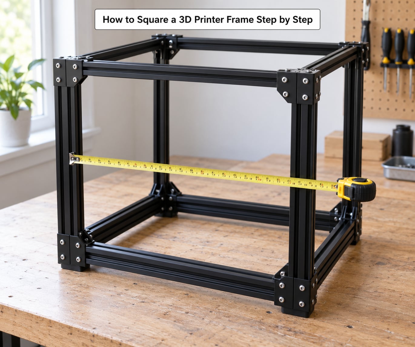 How to Square a 3D Printer Frame Step by Step