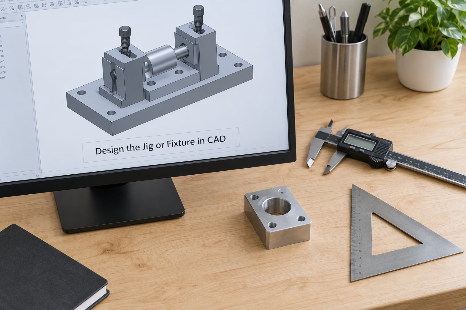 Design the Jig or Fixture in CAD