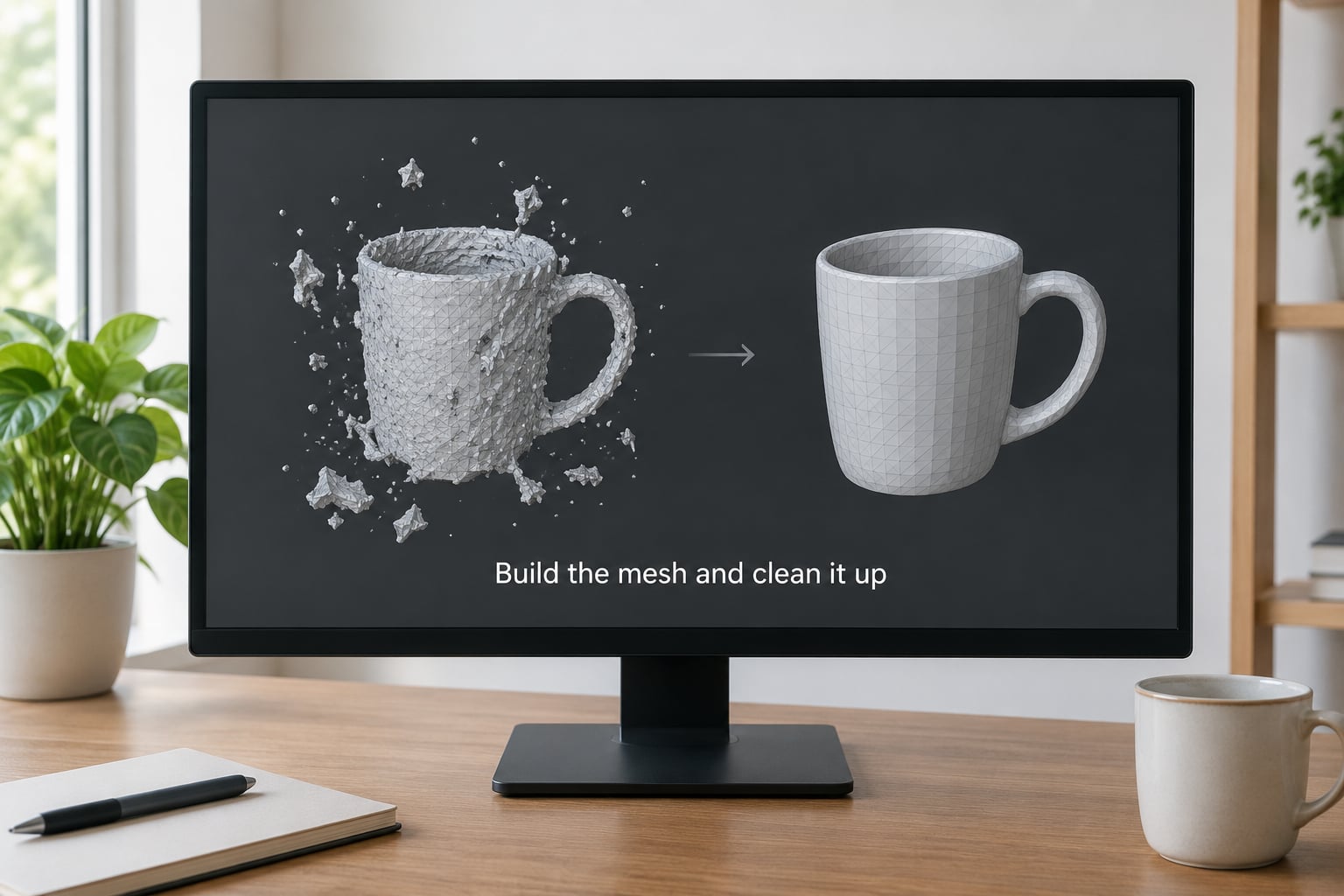 Build the mesh and clean it up