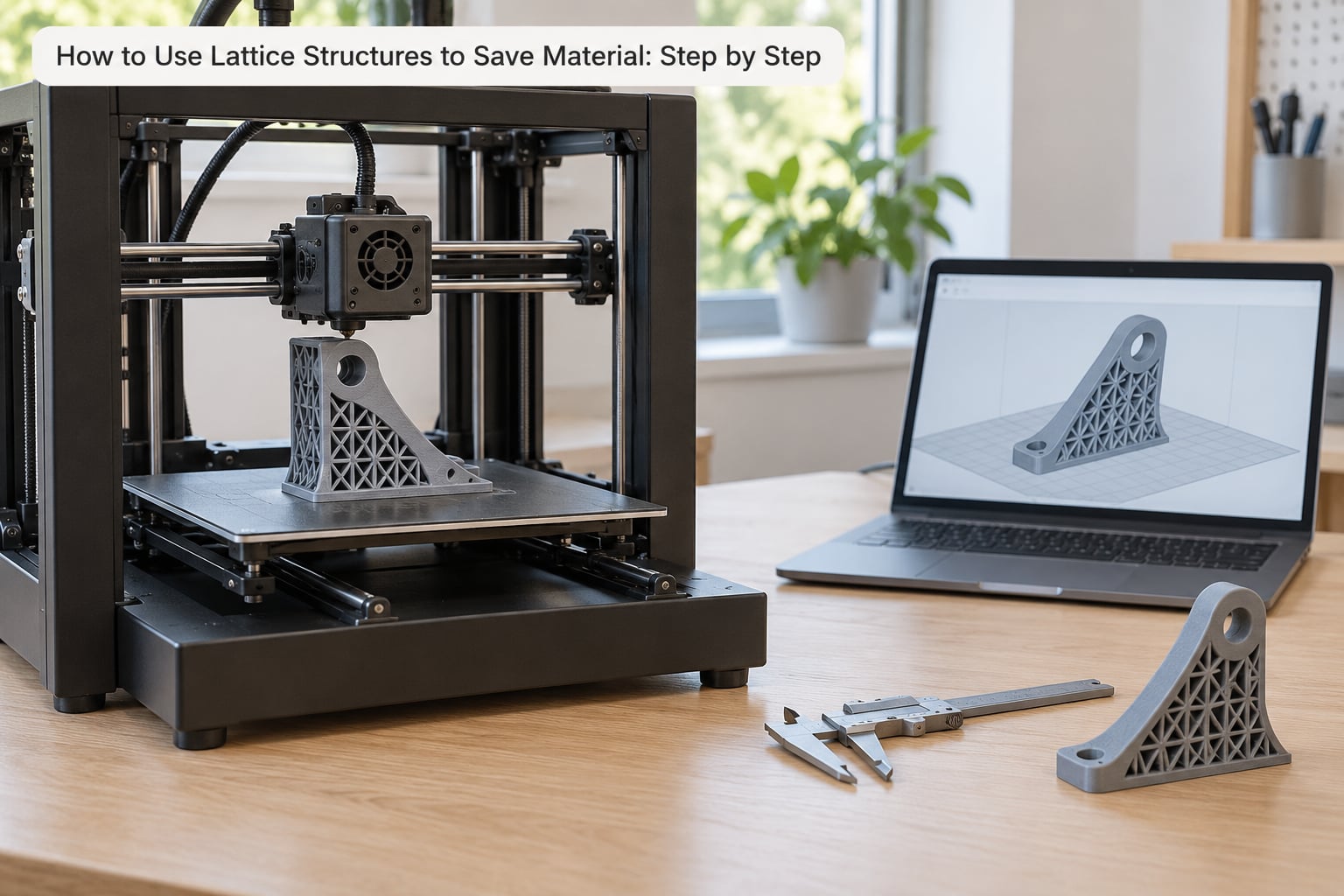 How to Use Lattice Structures to Save Material: Step by Step