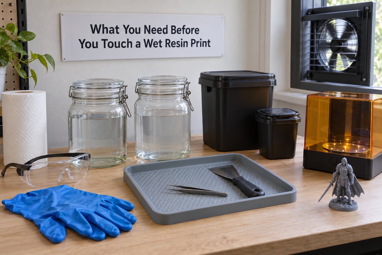 What You Need Before You Touch a Wet Resin Print