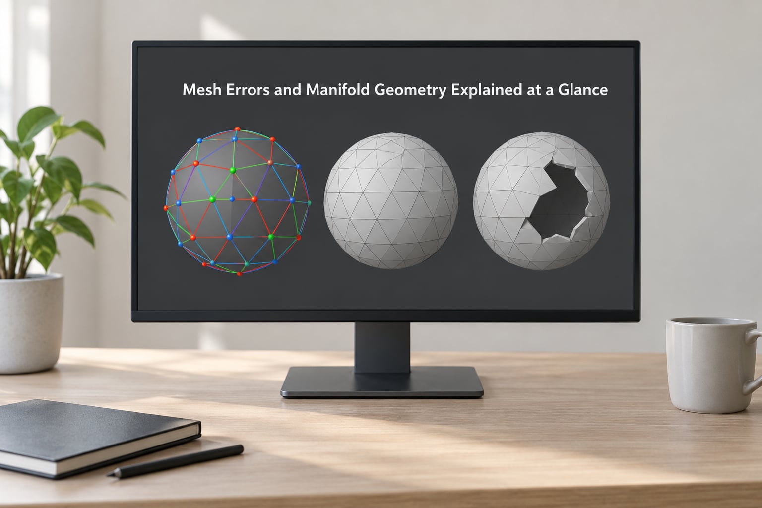 Mesh Errors and Manifold Geometry Explained at a Glance