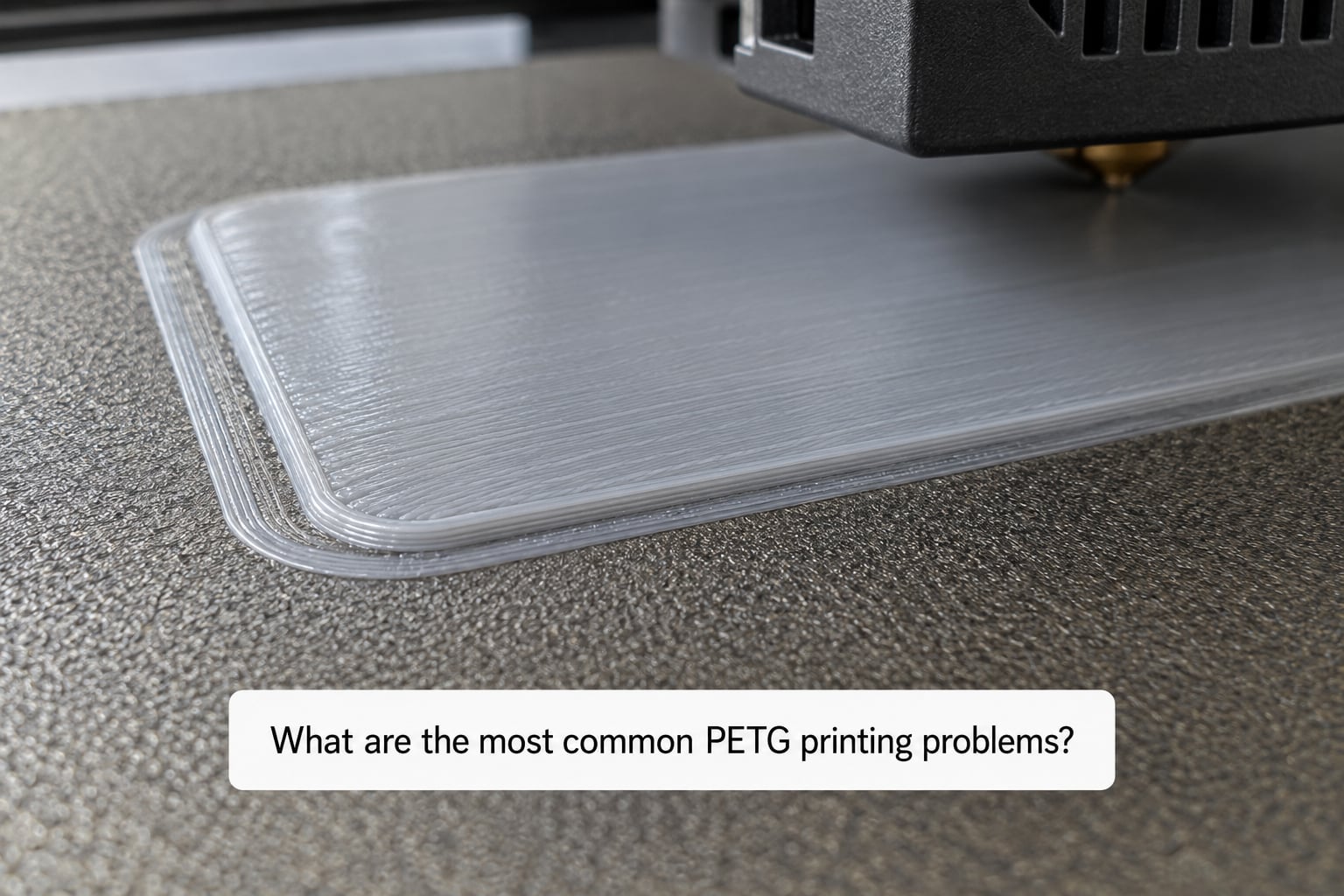 What are the most common PETG printing problems?